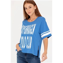 Kadın Saks Tişört