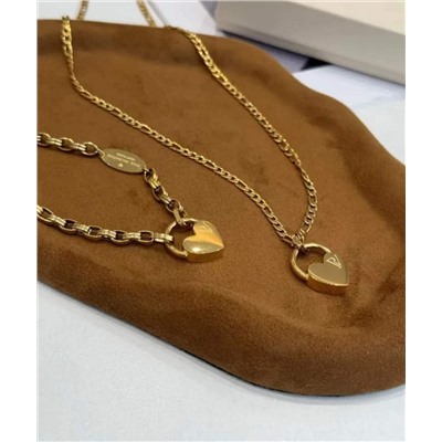 Комплект Pau*l Valentin*e из подвески и браслет покрытый настоящим золотом  Экспорт в Германию