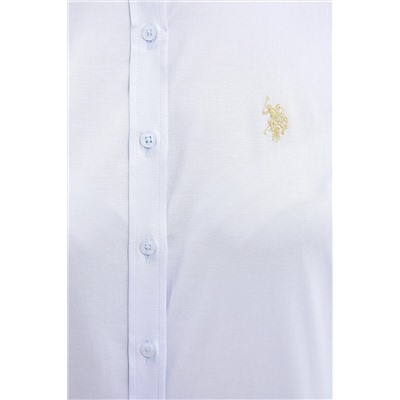 Kadın Açık Mavi Uzun Kollu Basic Gömlek