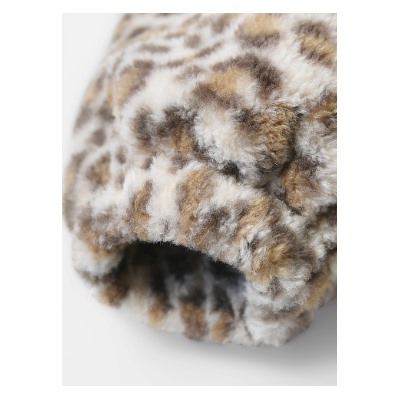 Леопардовая курточка пушистая