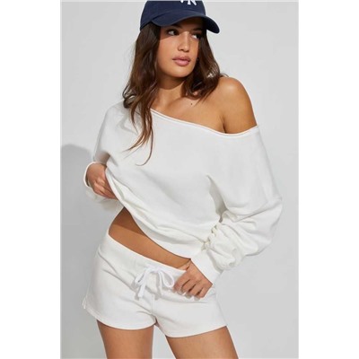 Женский свитшот / толстовка  с открытыми плечами 6 цветов ГАРА*Ж