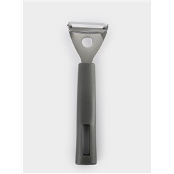 Овощечистка, 18 см, Т-образная, сталь/пластик, графитовая, Multi