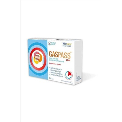 Welcare Gaspass Plus 20 Tablet (концентрированный активированный уголь)