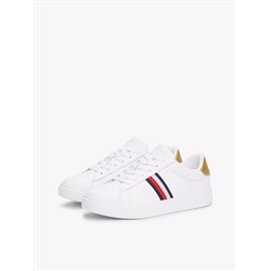 Signature Stripe Leather Court Sneaker Women