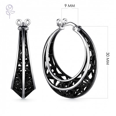 Серьги серебро 52925SB