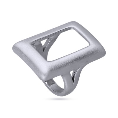 Кольцо (покрытие сатиновый родий)