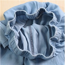 Тонкие эластичные брюки с высокой талией