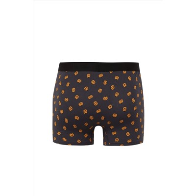 DeFacto Regular Fit Bal Kabağı Baskılı 3lü Boxer E0038AX24WN
