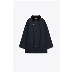 TRENCH CAPUCHA CUELLO CONTRASTE ZW COLLECTION LIMITED EDITION