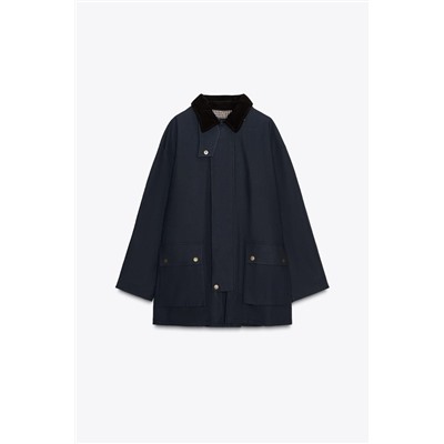 TRENCH CAPUCHA CUELLO CONTRASTE ZW COLLECTION LIMITED EDITION