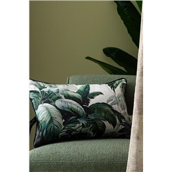 Feuilles Kırlent Kılıfı - Yeşil - 30x50 cm