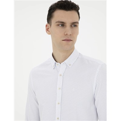 Saks Slim Fit Uzun Kollu Gömlek