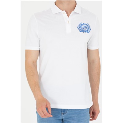 Erkek Beyaz Polo Yaka Tişört