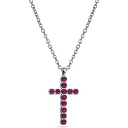 Кулон Теннис (кристаллы SW фуксия 4мм; покрытие родий) 50-55см, Есть комплект