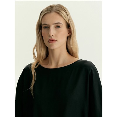 Блузка с коротким рукавом из вискозы, B3248/algo