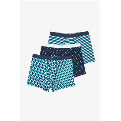 Penti Cube 3lü Çok Renkli Boxer