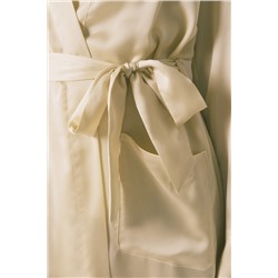 Bata corta satén amarilla