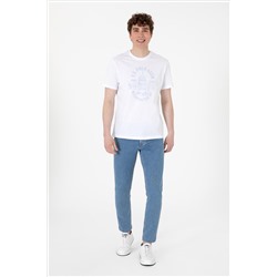 Erkek Açık Mavi Slim Fit Jean Pantolon