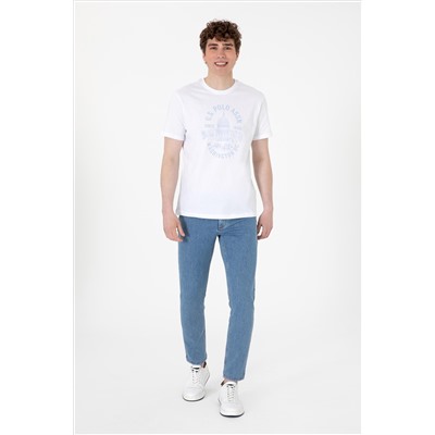 Erkek Açık Mavi Slim Fit Jean Pantolon