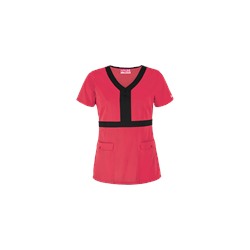 UA Butter-Soft STRETCH Scrubs by UA™ Contrast Empire Waist Top