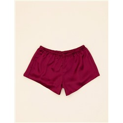 Bordo Şortlu Pijama Takım