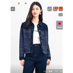 Хлопковый жакет с отворотами