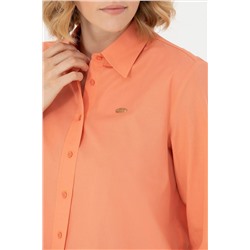 Kadın Somon Uzun Kollu Gömlek