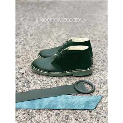 Ab. Zapatos 4535 Forest+Ab.Z cinturón 130 napa Forest АКЦИЯ