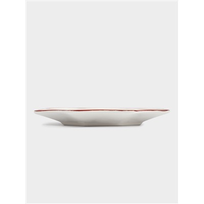 Блюдо, 20 см, керамика D, красное, Лошадка, Festival