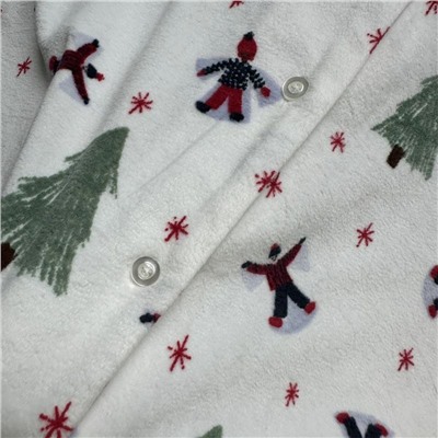 Женская флисовая пижама с новогодним принтом, экспорт в Великобританию