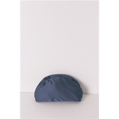 Neceser azul satén cierre sobre