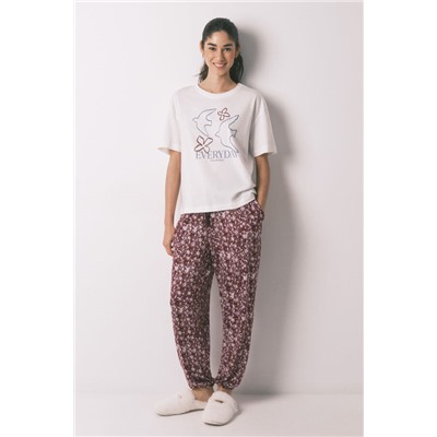 Camiseta manga corta 100% algodón blanco