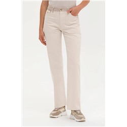 Kadın Krem Jean Pantolon