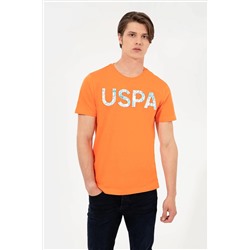 Erkek Turuncu Bisiklet Yaka Tişört