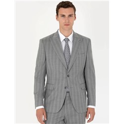 %100 Yün Gri Spor Takım Elbise