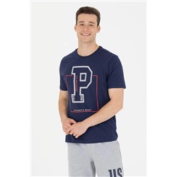 Erkek Lacivert Bisiklet Yaka Tişört