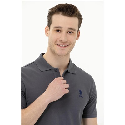 Erkek Antrasit Basic Polo Yaka Tişört