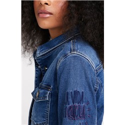 Vestido denim slim Mickey Mouse