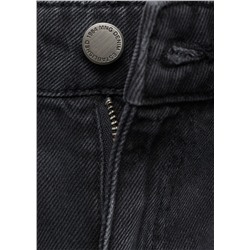 Jeans wide leg tiro alto