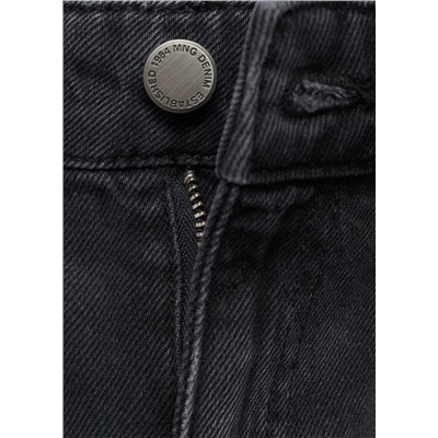 Jeans wide leg tiro alto