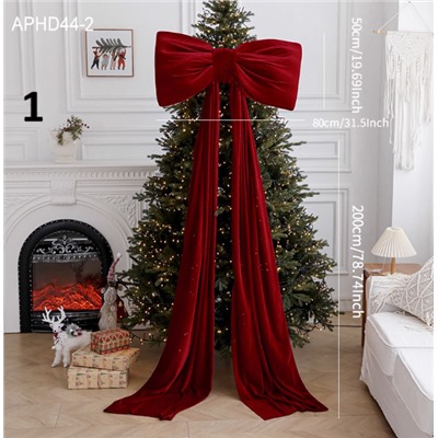 Бархатный бант на елку