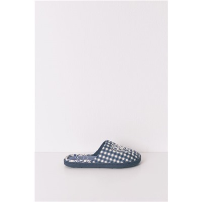 Zapatillas casa Smiley azul