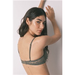 Sujetador clásico BEAUTIFUL relleno encaje kaki