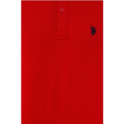 Erkek Kırmızı Basic Polo Yaka Tişört