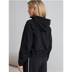 Худи на молнии из петельчатого футера двухнитки с эластаном без начеса