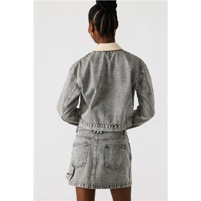 Glacia Denim Jacket Light Grey