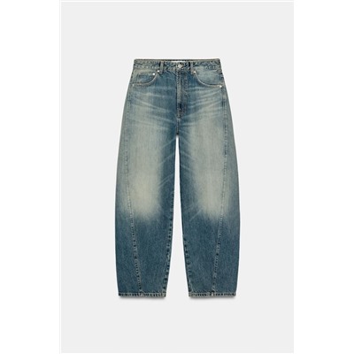 TRF MID-WAIST BAGGY BALLOON JEANS