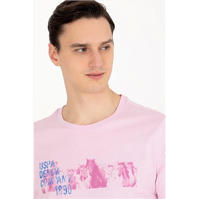 Erkek Manolya Bisiklet Yaka Tişört