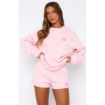 Keep Blooming Lounge Shorts Pink