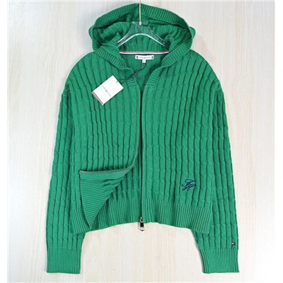 Повседневный вязаный кардиган с длинными рукавами ТОММИ ХИЛФИГЕ*Р